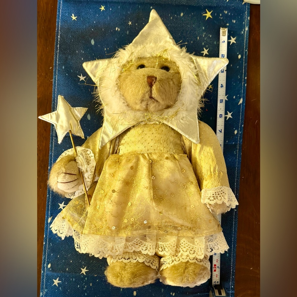 Vintage Golden Starface Teddy Bear